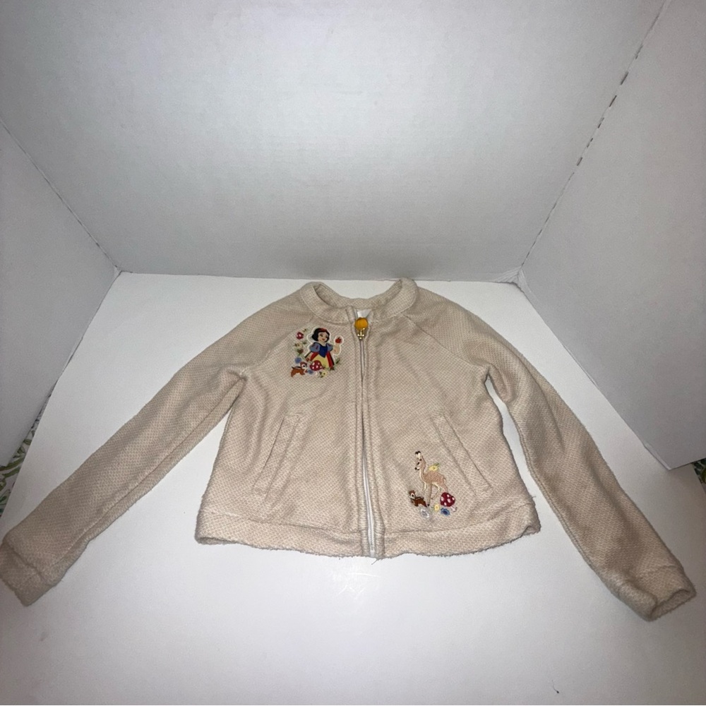 Disney Cream and White Knit Fabric